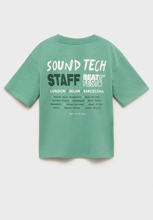 MANGO - T-shirt beats - green