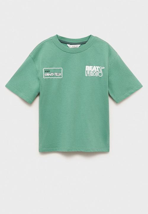 MANGO - T-shirt beats - green