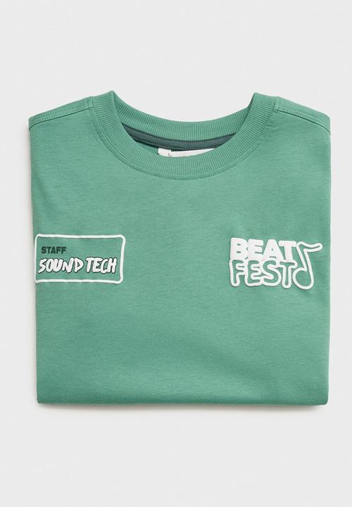 MANGO - T-shirt beats - green