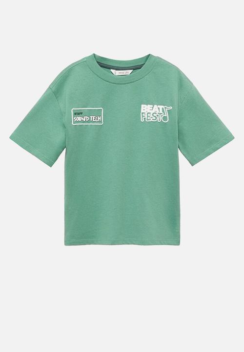MANGO - T-shirt beats - green