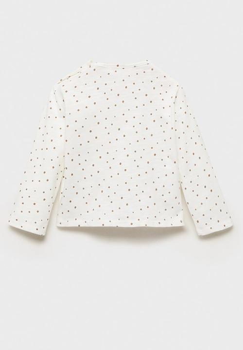 MANGO - T-shirt cheetah - natural