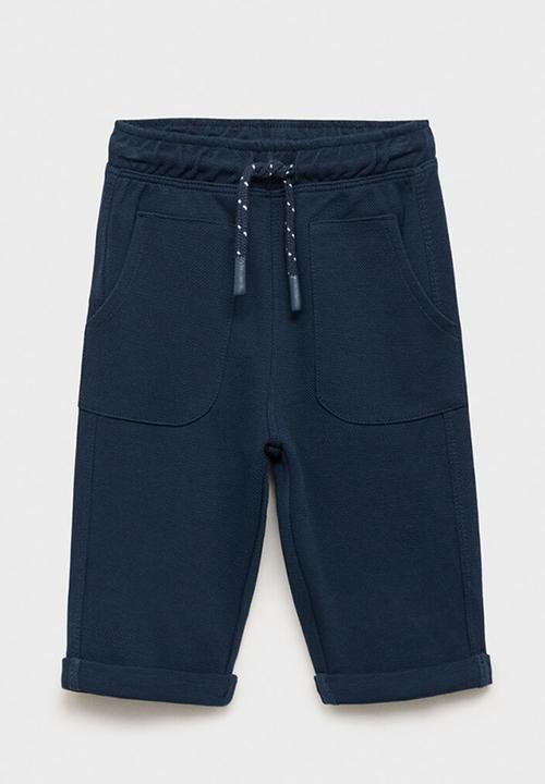 MANGO - Trousers breeze - navy