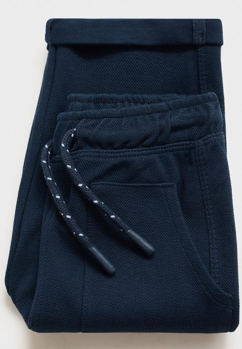 MANGO - Trousers breeze - navy