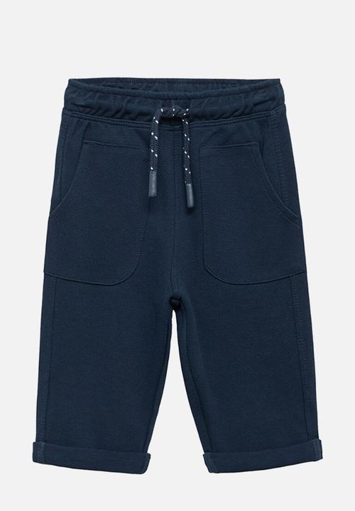 MANGO - Trousers breeze - navy