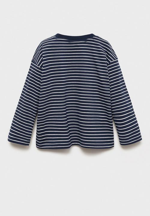 MANGO - T-shirt ponb - navy