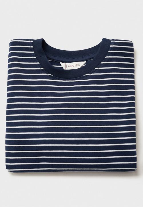 MANGO - T-shirt ponb - navy
