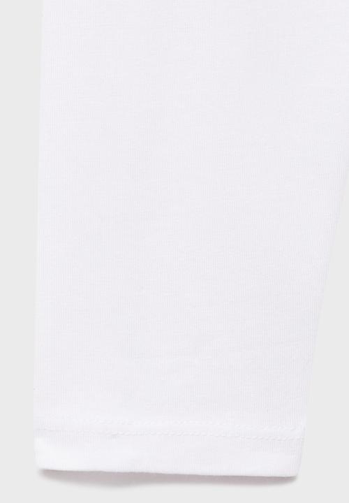 MANGO - Printed long sleeve t-shirt-white
