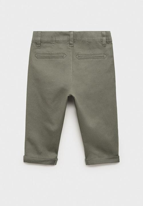 MANGO - Trousers chino - khaki