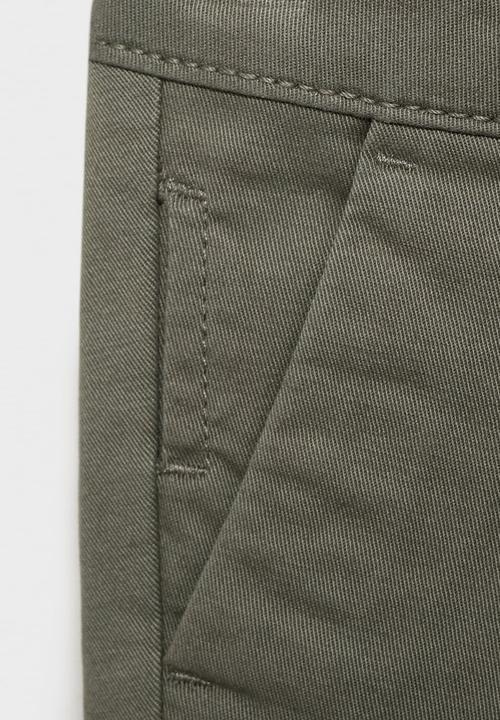 MANGO - Trousers chino - khaki