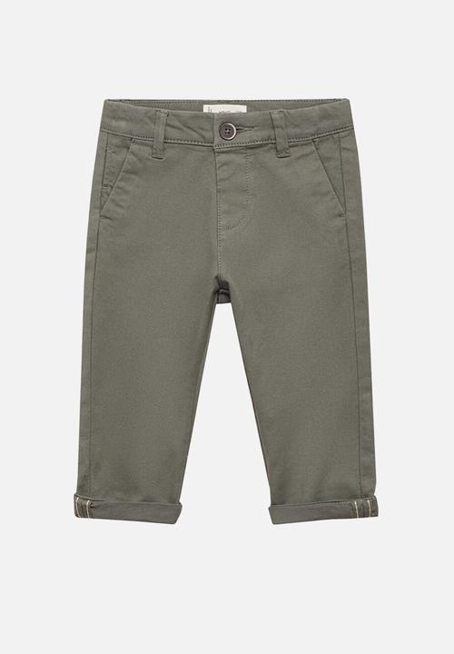 MANGO - Trousers chino - khaki