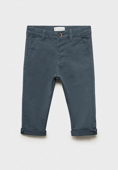 MANGO - Trousers chino - medium blue
