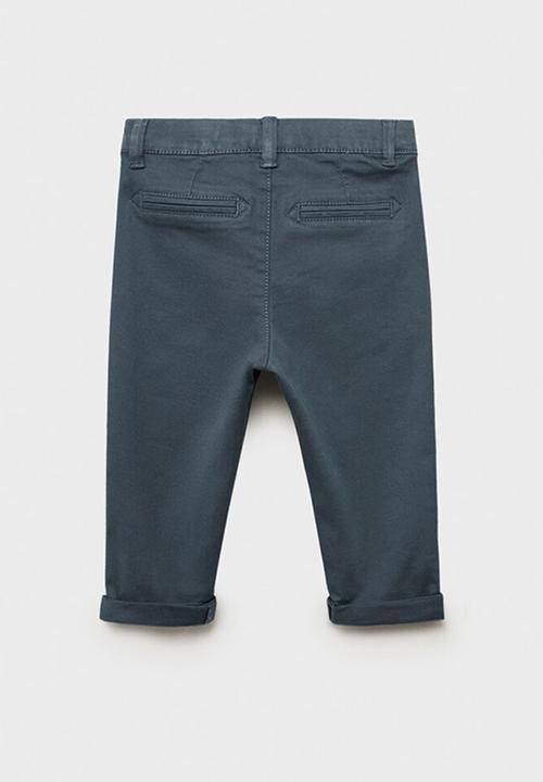 MANGO - Trousers chino - medium blue