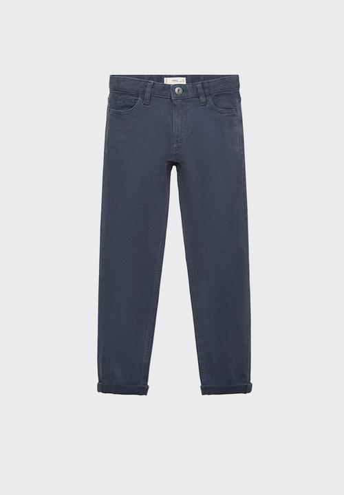 MANGO - Trousers peru - navy