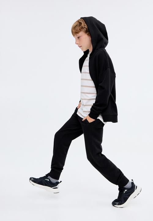 MANGO - Joggers francia - black