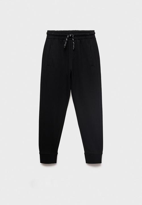 MANGO - Joggers francia - black