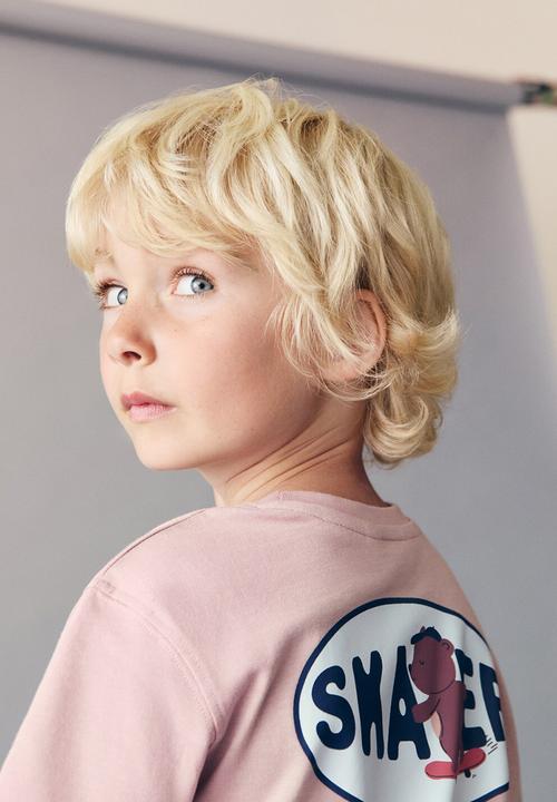 MANGO - T-shirt stayfree - light pastel pink
