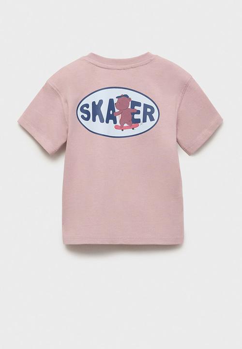 MANGO - T-shirt stayfree - light pastel pink