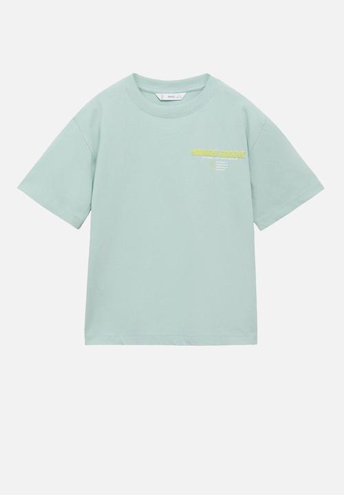 MANGO - T-shirt midnight - turquoise & aqua