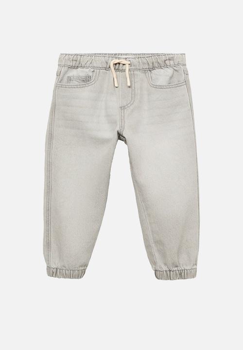 MANGO - Jeans joggerb - open gray