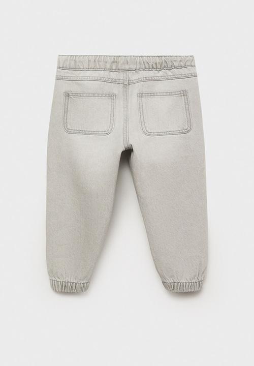 MANGO - Jeans joggerb - open gray