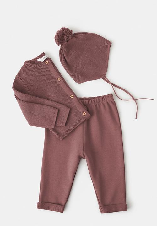MANGO - Joggers bogota - dark red