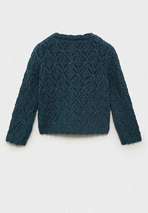 MANGO - Cardigan beltran - dark blue