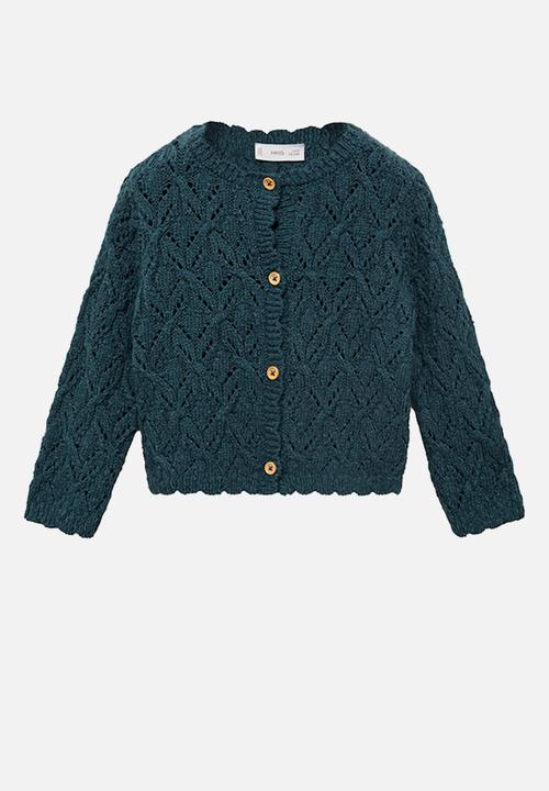MANGO - Cardigan beltran - dark blue
