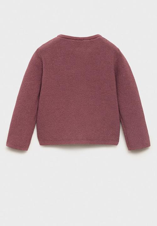 MANGO - Cardigan acacia - dark red