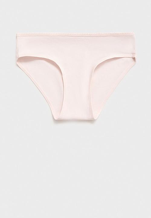 MANGO - Knicker flori - light pastel blue