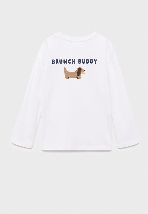 MANGO - T-shirt weekend - white