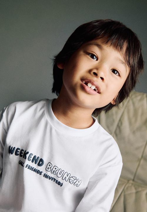 MANGO - T-shirt weekend - white