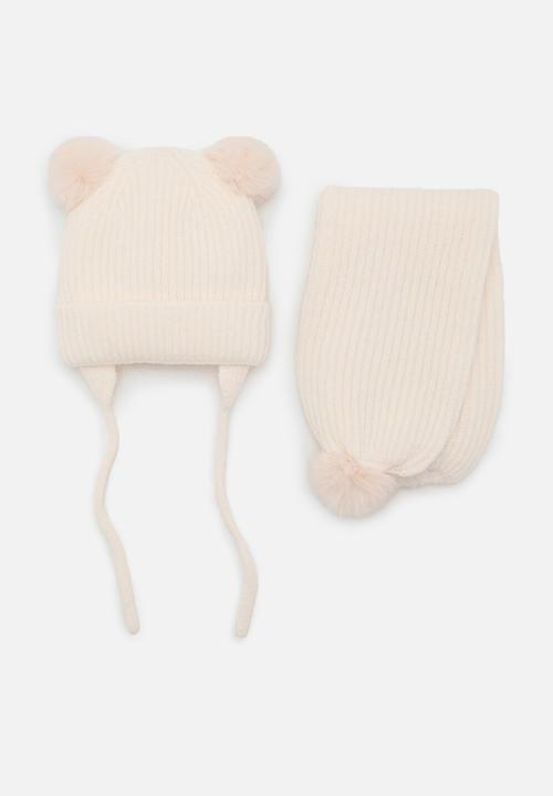 MANGO - Beanie Pompon - Light/Pastel Brown