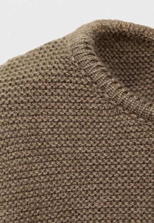 MANGO - Cardigan boba1 - medium brown