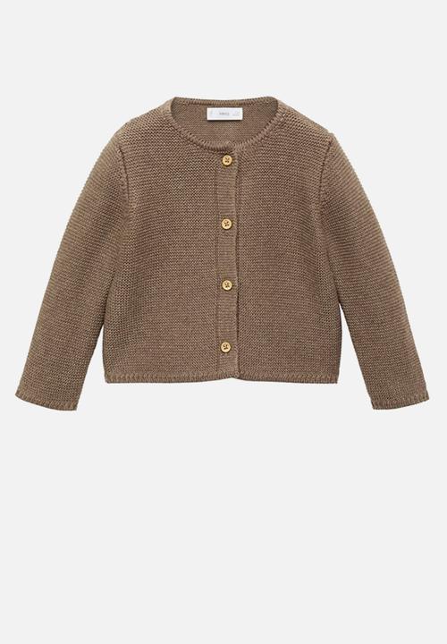 MANGO - Cardigan boba1 - medium brown