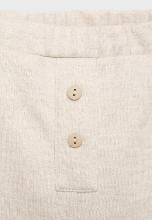MANGO - Joggers SAND - Light Pastel Brown
