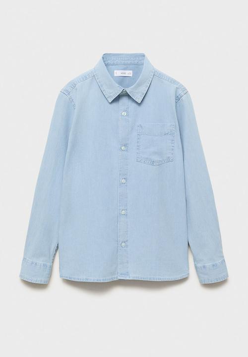 MANGO - Shirt joan - open blue