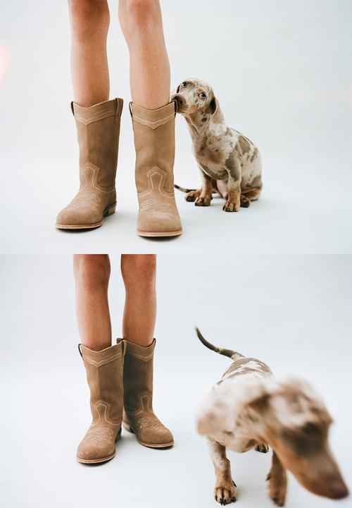MANGO - Suede leather boots - brown