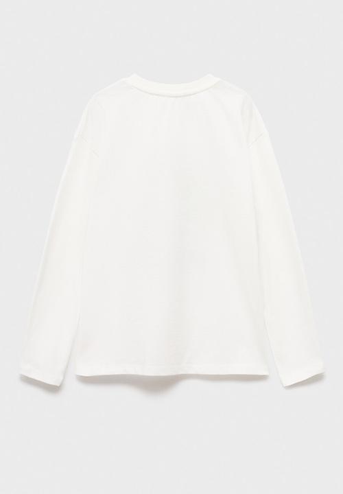 MANGO - T-shirt avemarve - natural