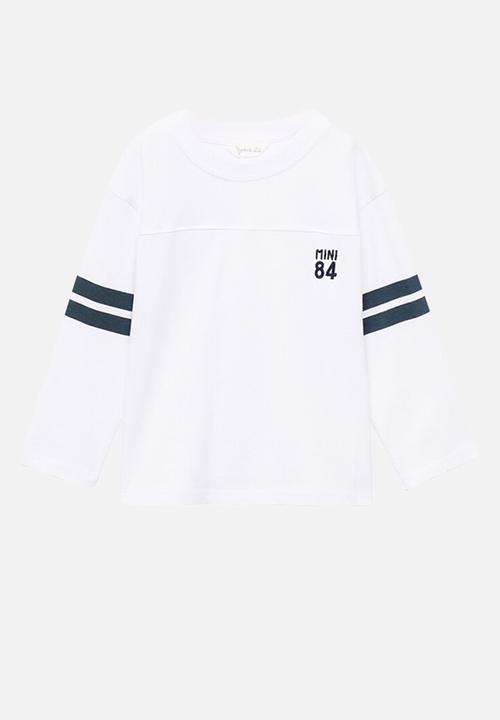 MANGO - T-shirt varsib - white