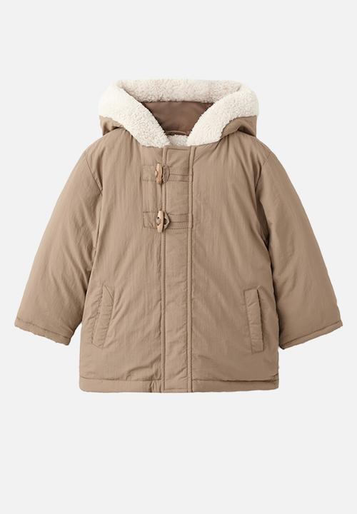 MANGO - Puffer coat PEDRO - Light Pastel Brown