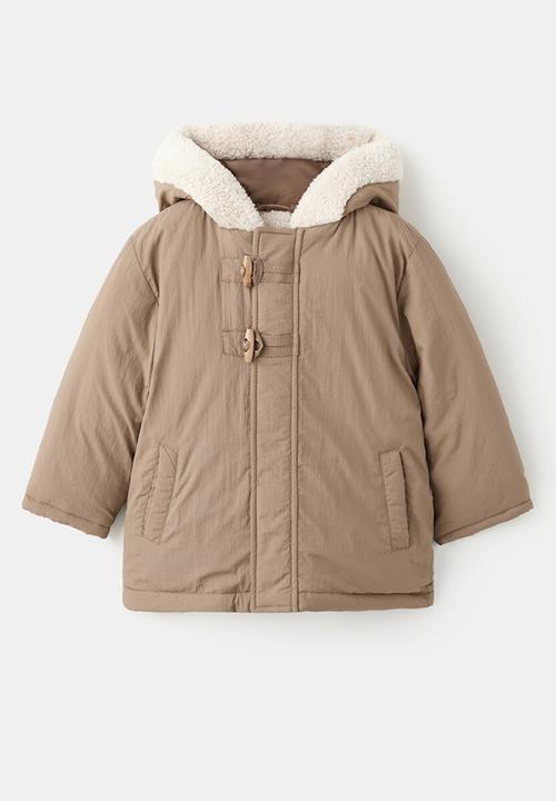 MANGO - Puffer coat PEDRO - Light Pastel Brown
