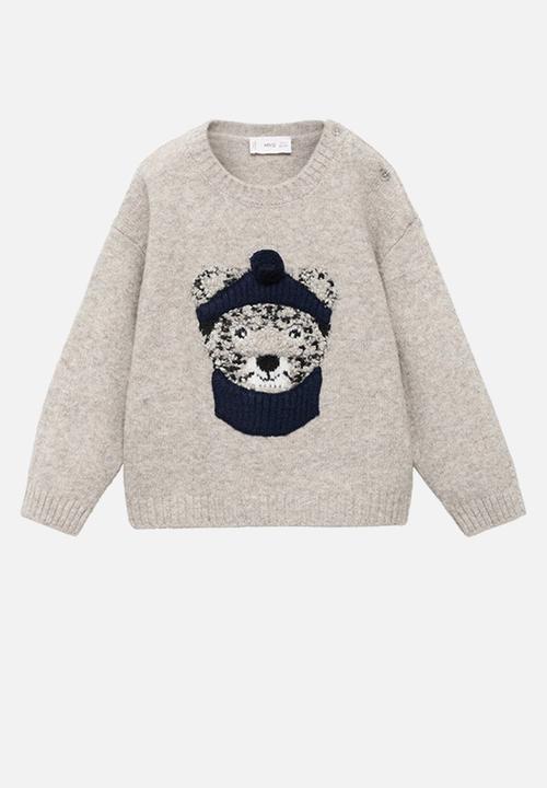 MANGO - Sweater ROAR - Light Pastel Gray