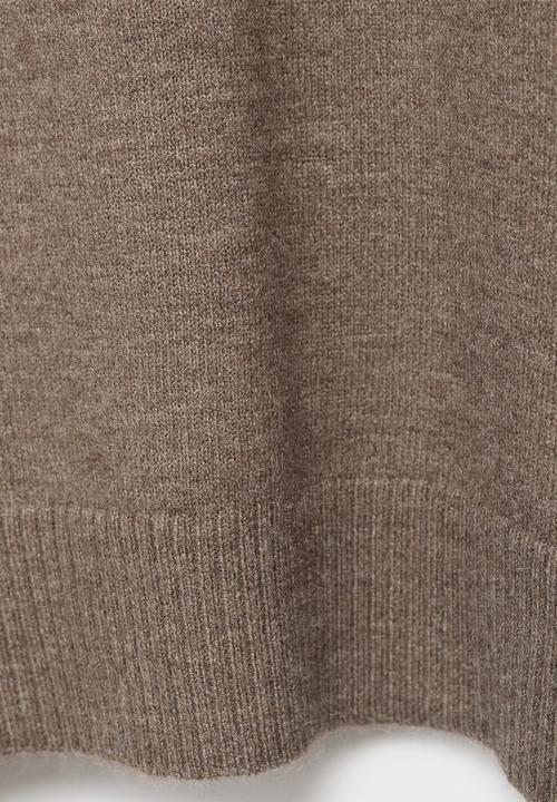 MANGO - Sweater nekko - medium brown