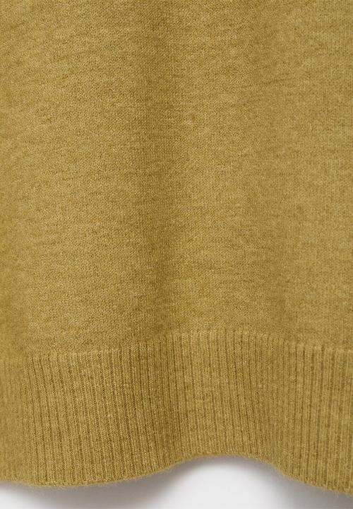 MANGO - Sweater nekko - green