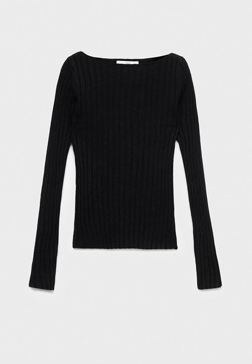MANGO - Sweater flurry - black