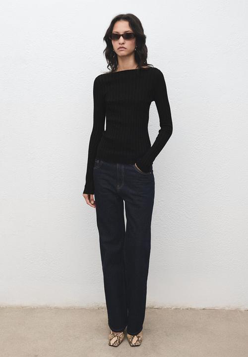 MANGO - Sweater flurry - black