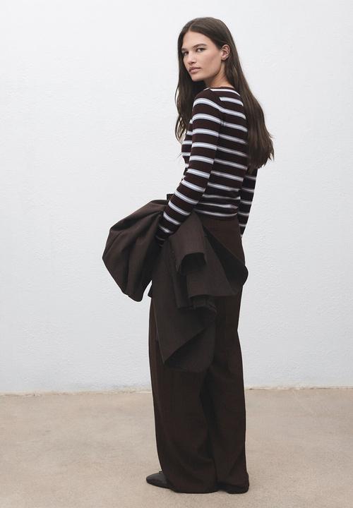 MANGO - Sweater rirar - dark brown
