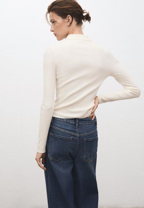 MANGO - Sweater twenties - light beige