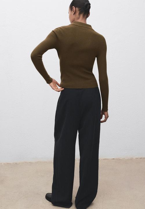 MANGO - Sweater twenties - khaki