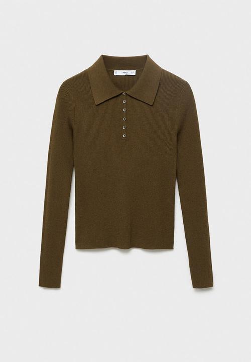 MANGO - Sweater twenties - khaki